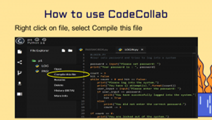 short technical guide on familiarising learners with the programming tool