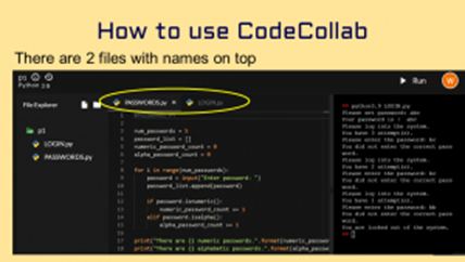 short technical guide on familiarising learners with the programming tool