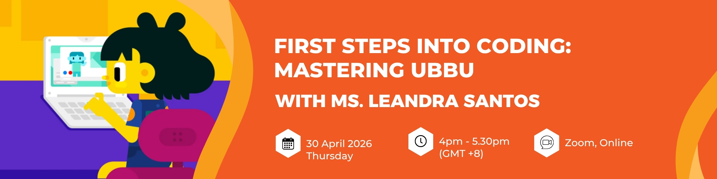 First Steps into Coding Mastering Ubbu Webinar Banner