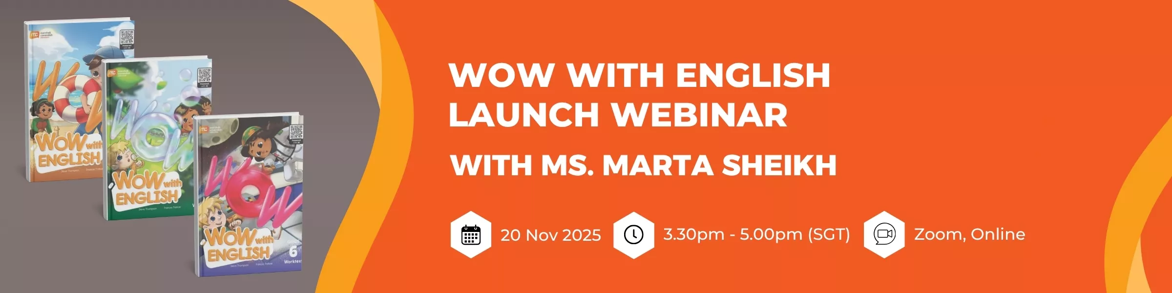 Wow with English Launch Webinar Banner